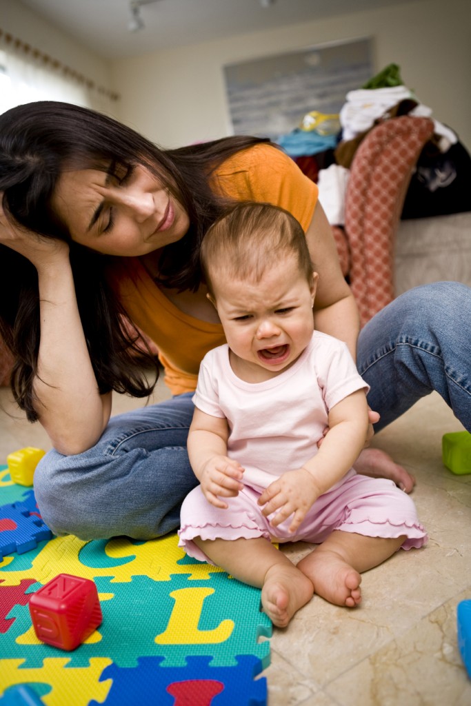 Unhappy Baby and Mother