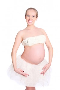 Pregnant ballet dancer