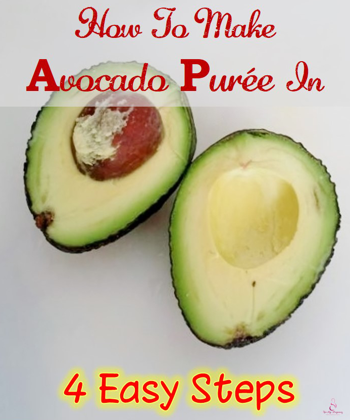 making avocado puree