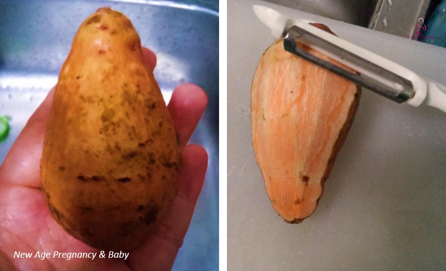 how to steam sweet potato for baby