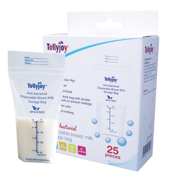 Tollyjoy anti-bacterial disposable breastmilk storage bag